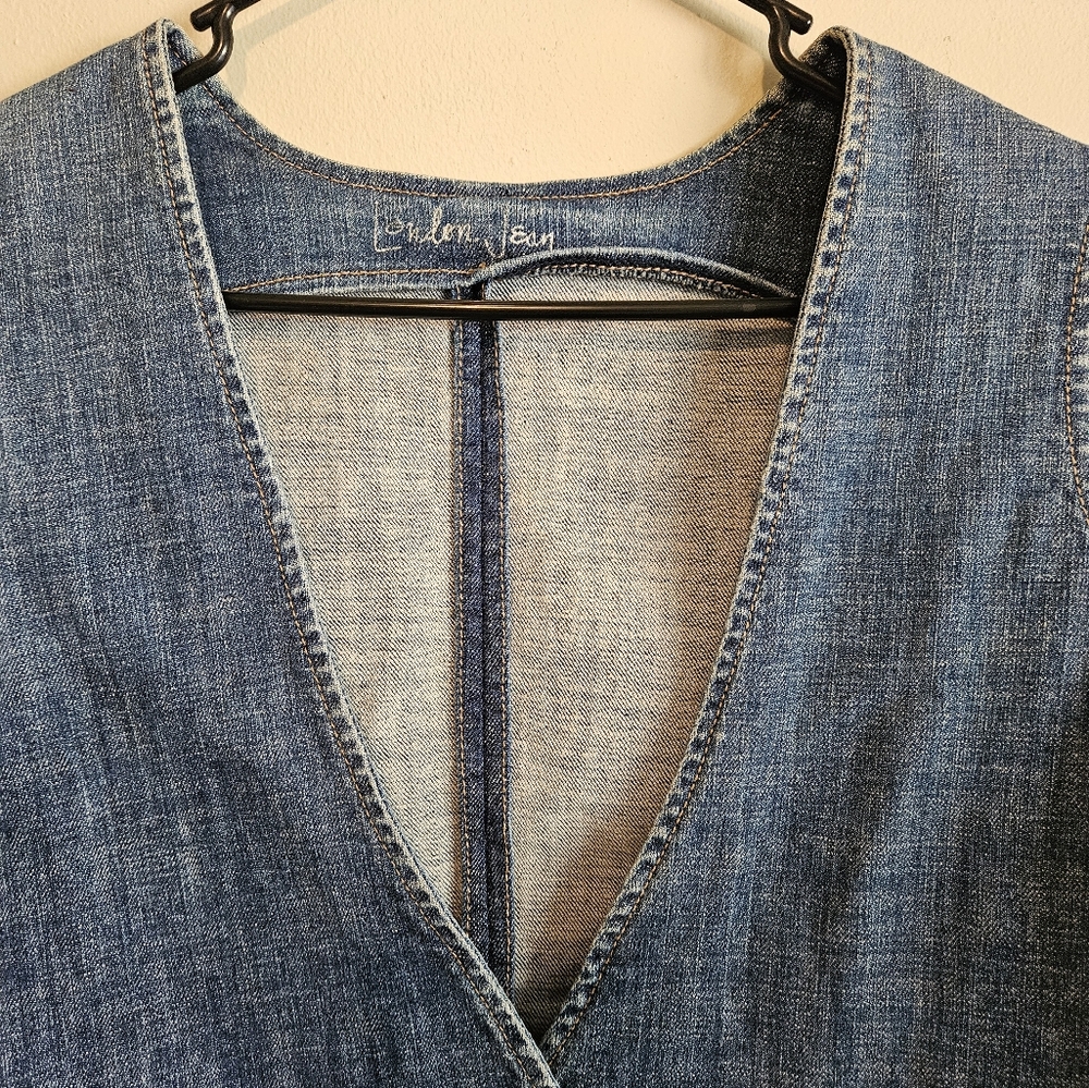 London Denim Button-Up Vest Size XL - Picture 3 of 14